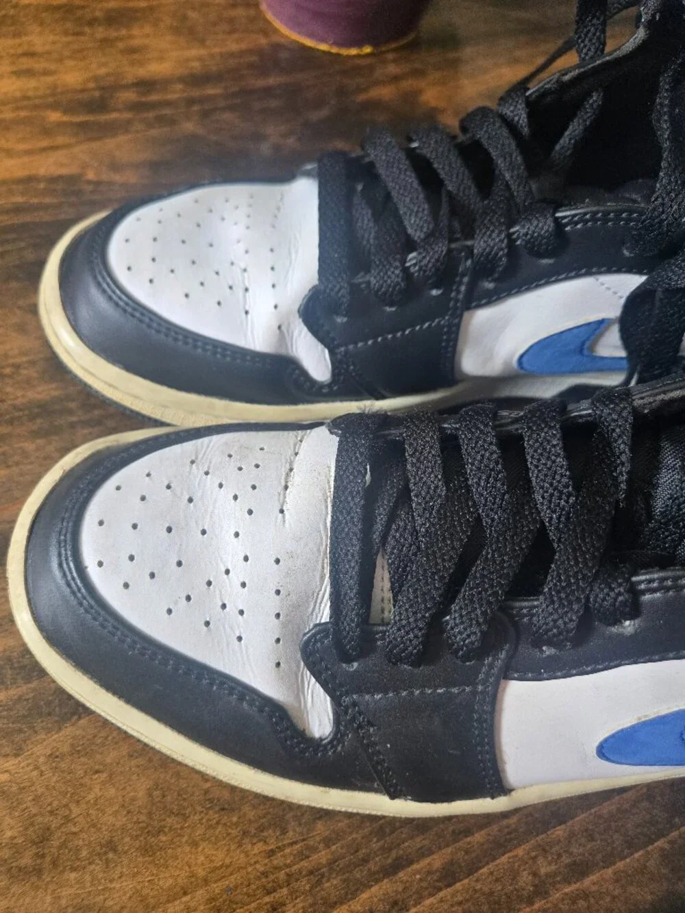 Nike Air Jordan 1 Mid Racer Blue White Black